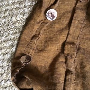 2 standard shams 100% linen. Custom made with bottom closures.